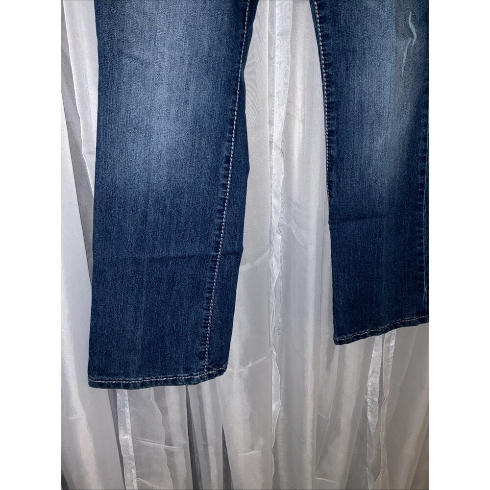 Women’s Y2K Style Flattering Bootcut Jeans With Rhinestone Pockets Size 12 - Picture 6 of 11